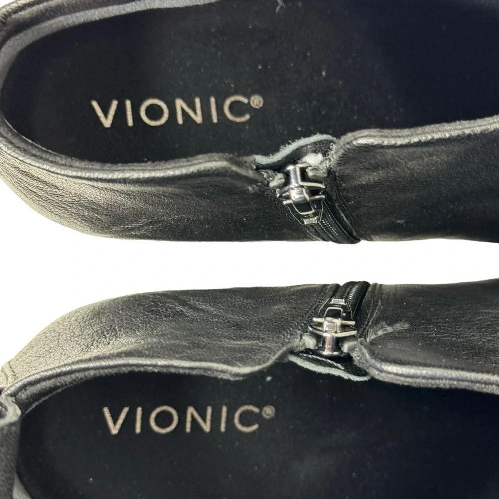 Vionic Lyssa Bootie Black Leather 11‎